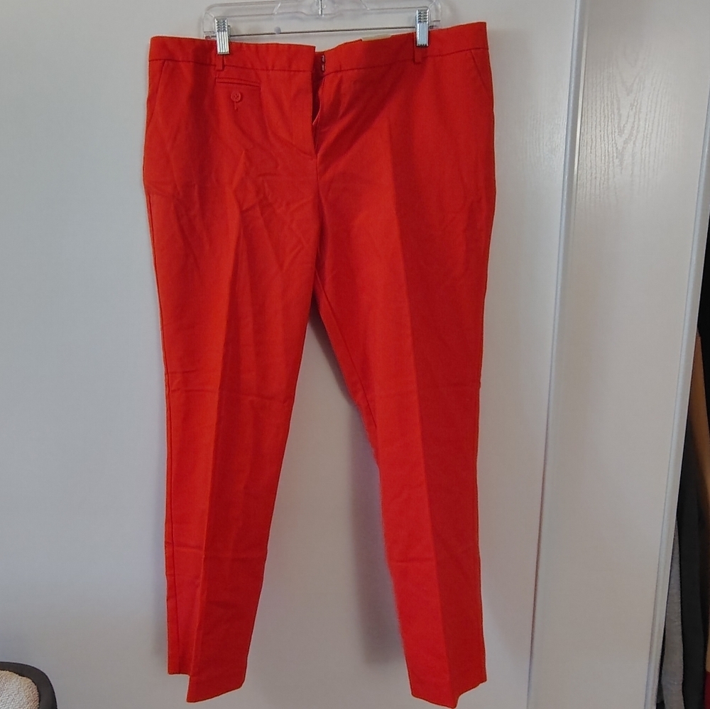 Van Heusen studio slim leg pants red and color size 18